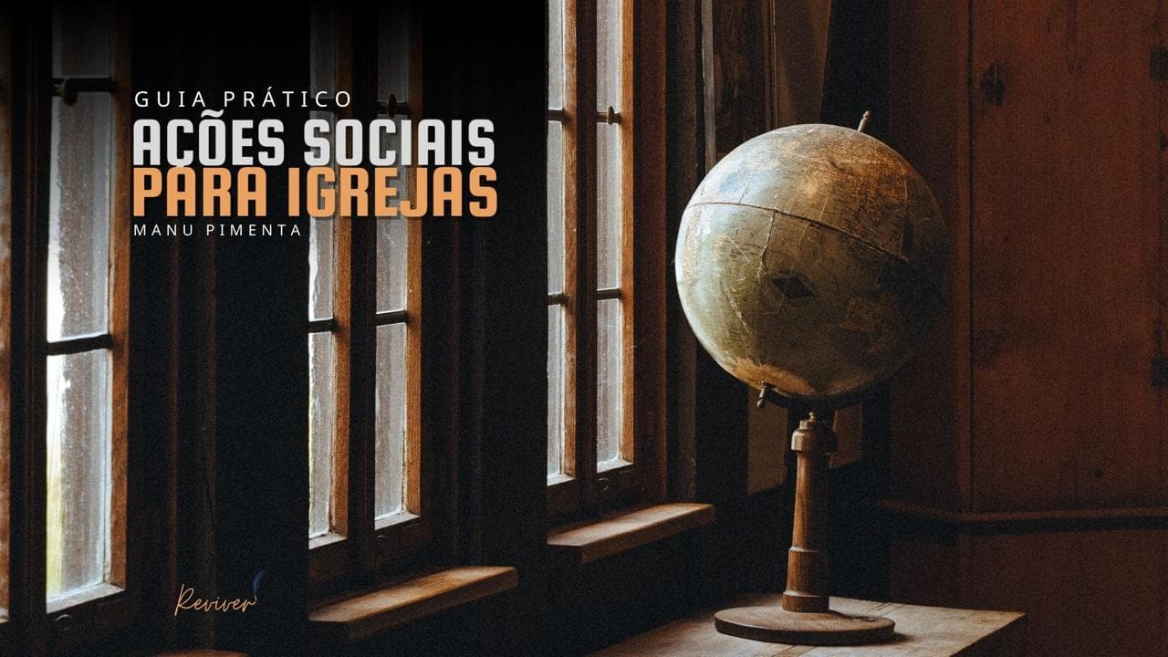 Banner guia prático de ações sociais para igrejas